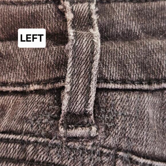 Acne Studios Black Denim Jeans Skinny Ankle | Women's 25 | REPAIRED BELT LOOPS - Picture 10 of 16